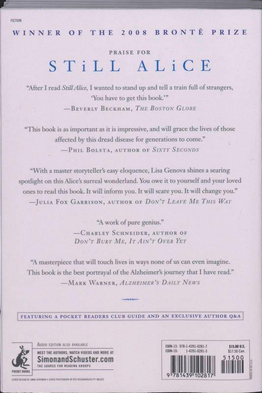 Rückseitencover Still Alice