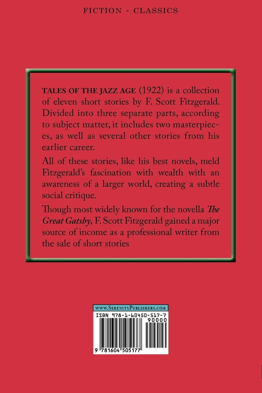Rückseitencover Tales of the Jazz Age
