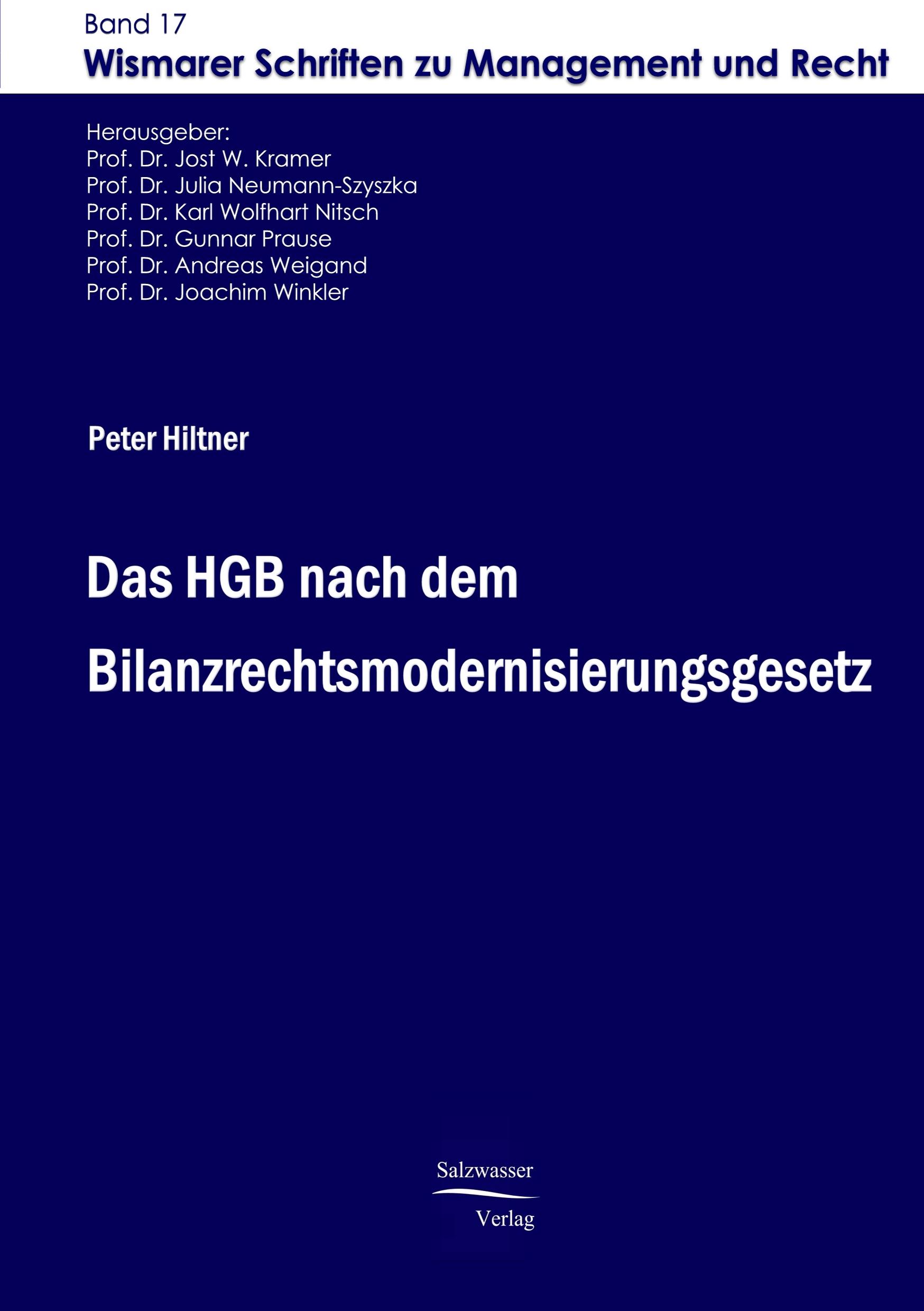 Vorderes Coverbild Das HGB nach dem Bilanzrechtsmodernisierungsgesetz