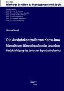 Vorderes Coverbild Die Ausfuhrkontrolle von Know-how
