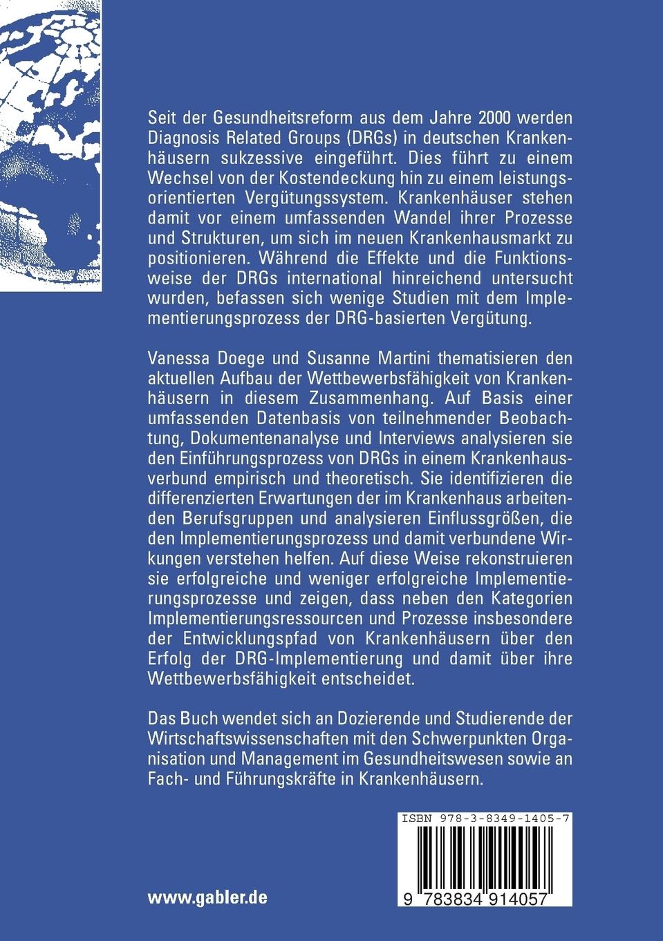 Rückseitencover Krankenhäuser auf dem Weg in den Wettbewerb