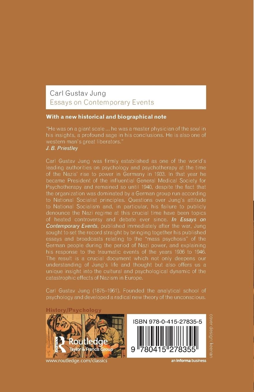 Rückseitencover Essays on Contemporary Events
