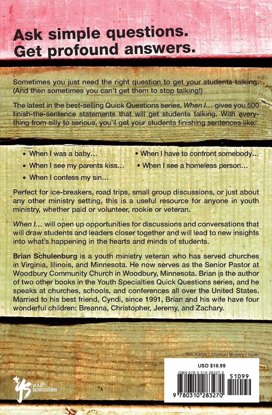 Rückseitencover When I ...