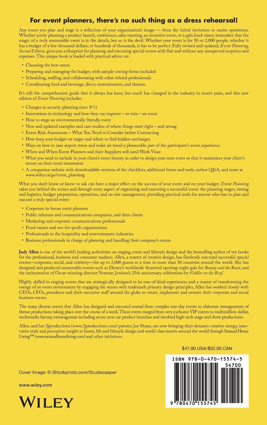 Rückseitencover Event Planning