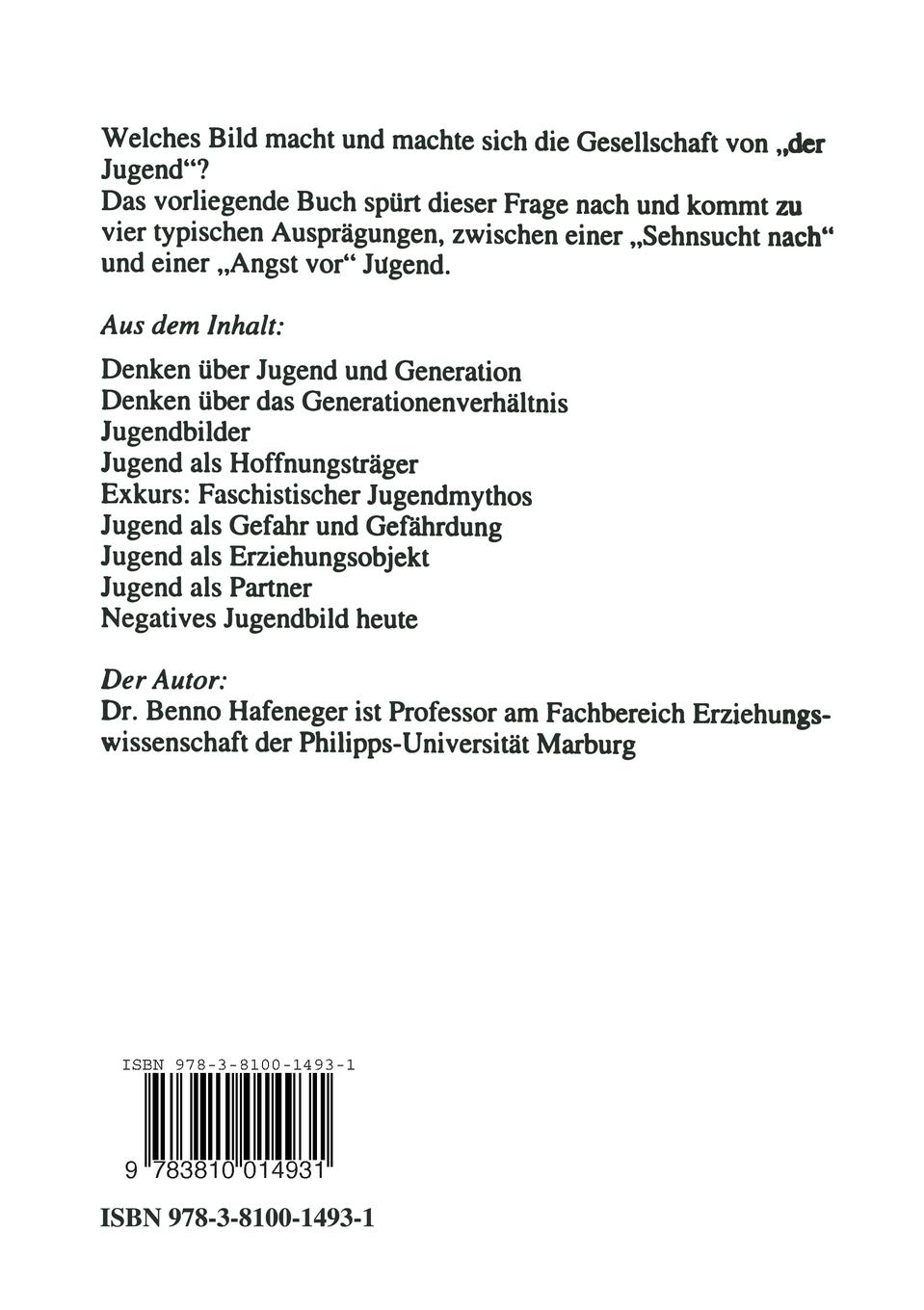 Rückseitencover Jugendbilder