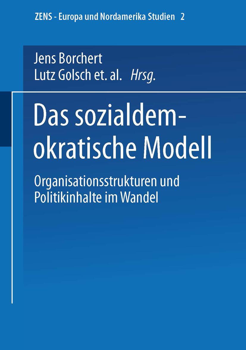 Vorderes Coverbild Das sozialdemokratische Modell