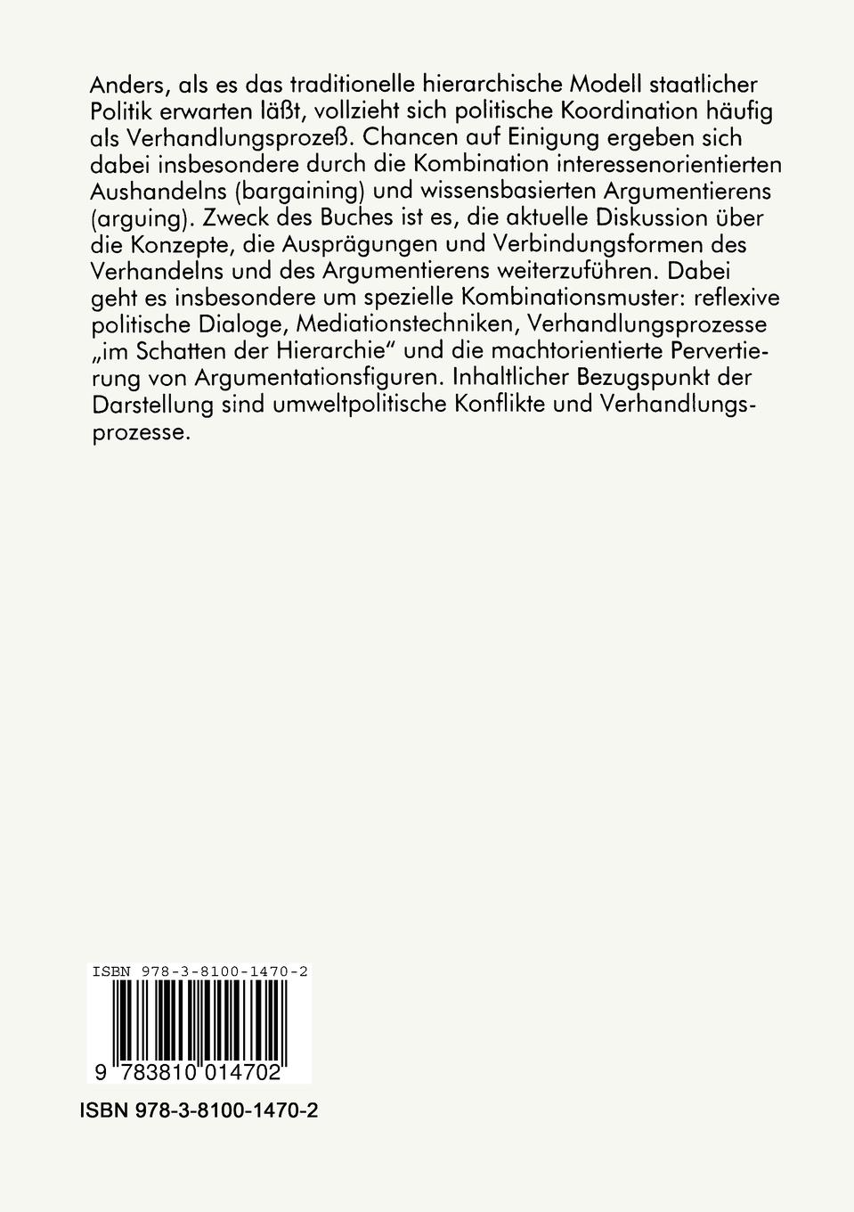 Rückseitencover Verhandeln und Argumentieren