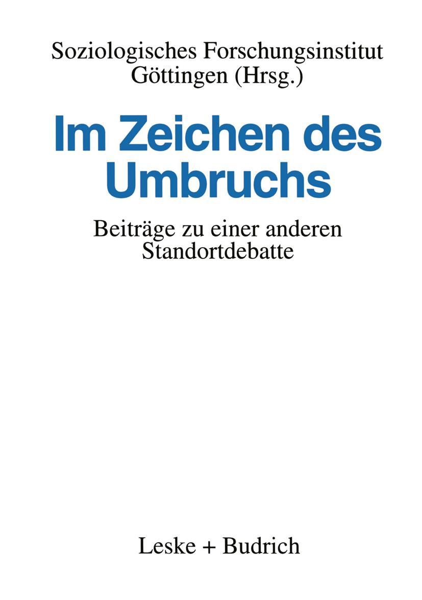 Vorderes Coverbild Im Zeichen des Umbruchs