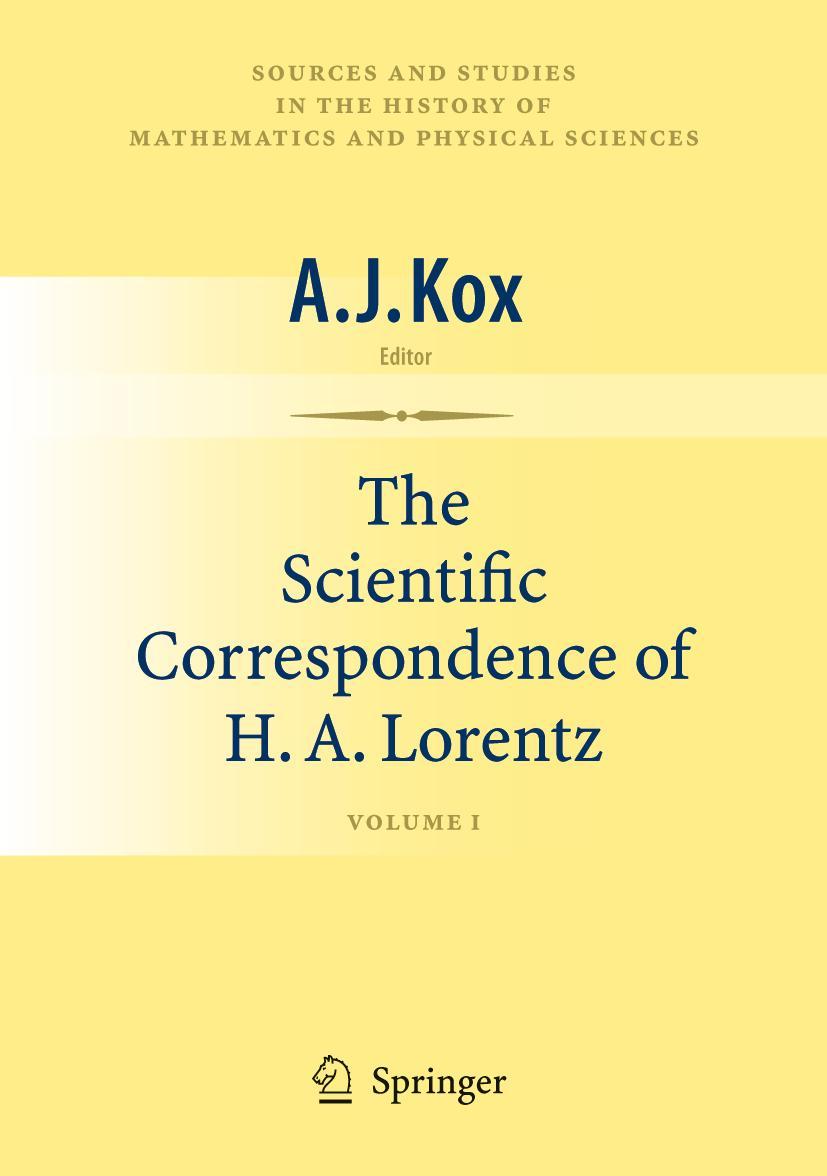 Vorderes Coverbild The Scientific Correspondence of H.A. Lorentz