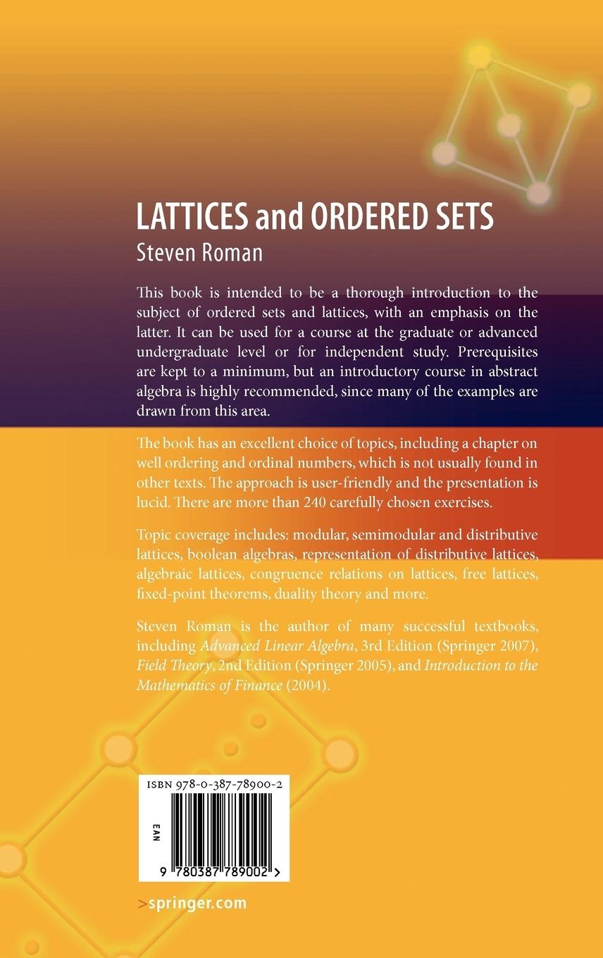 Rückseitencover Lattices and Ordered Sets