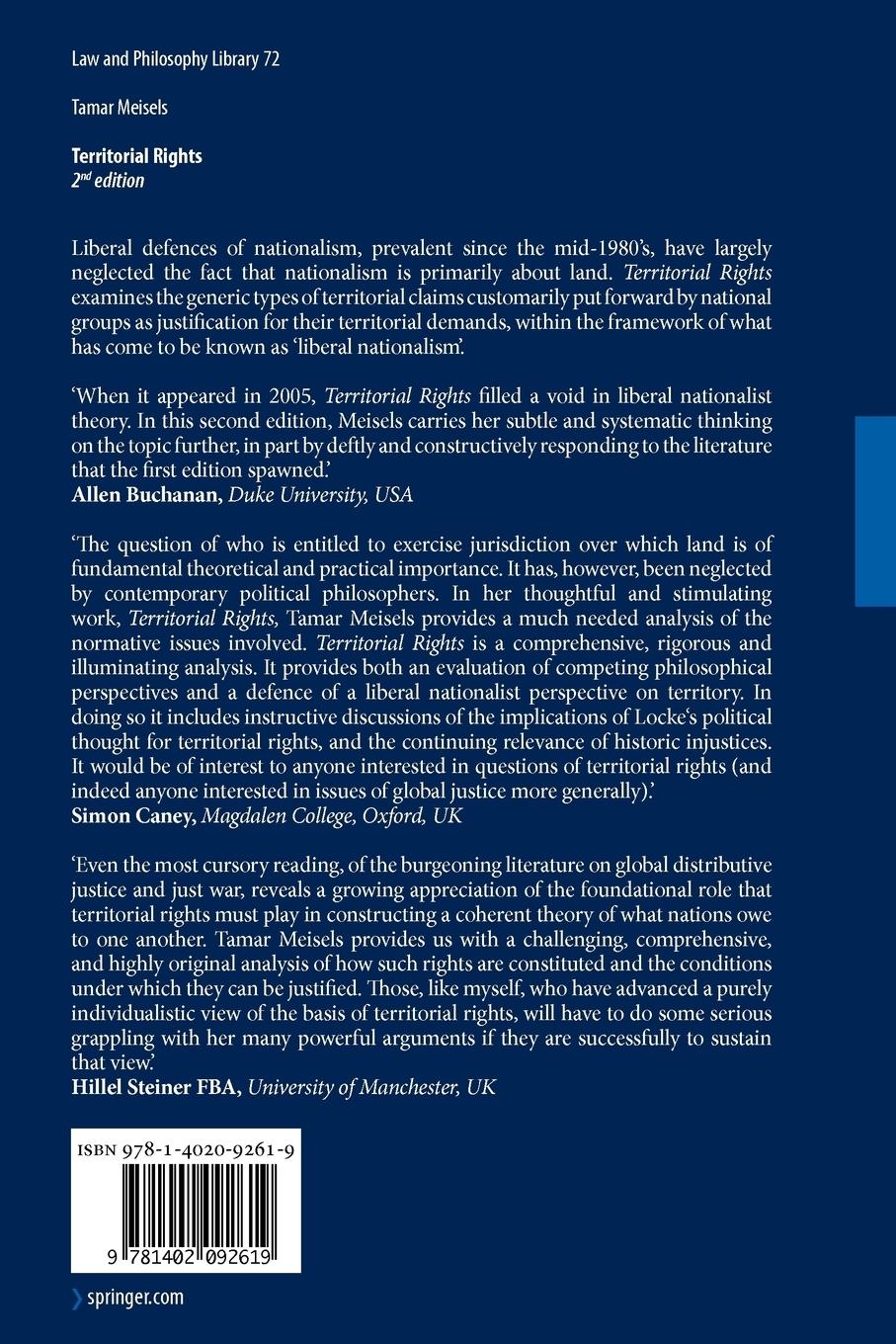 Rückseitencover Territorial Rights