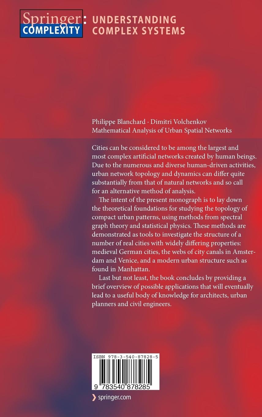 Rückseitencover Mathematical Analysis of Urban Spatial Networks
