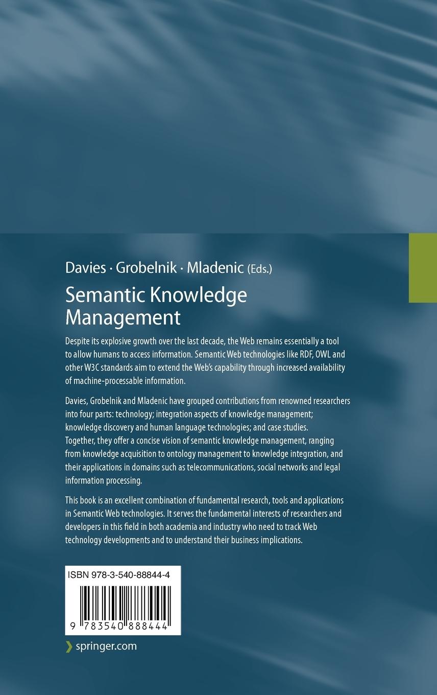 Rückseitencover Semantic Knowledge Management