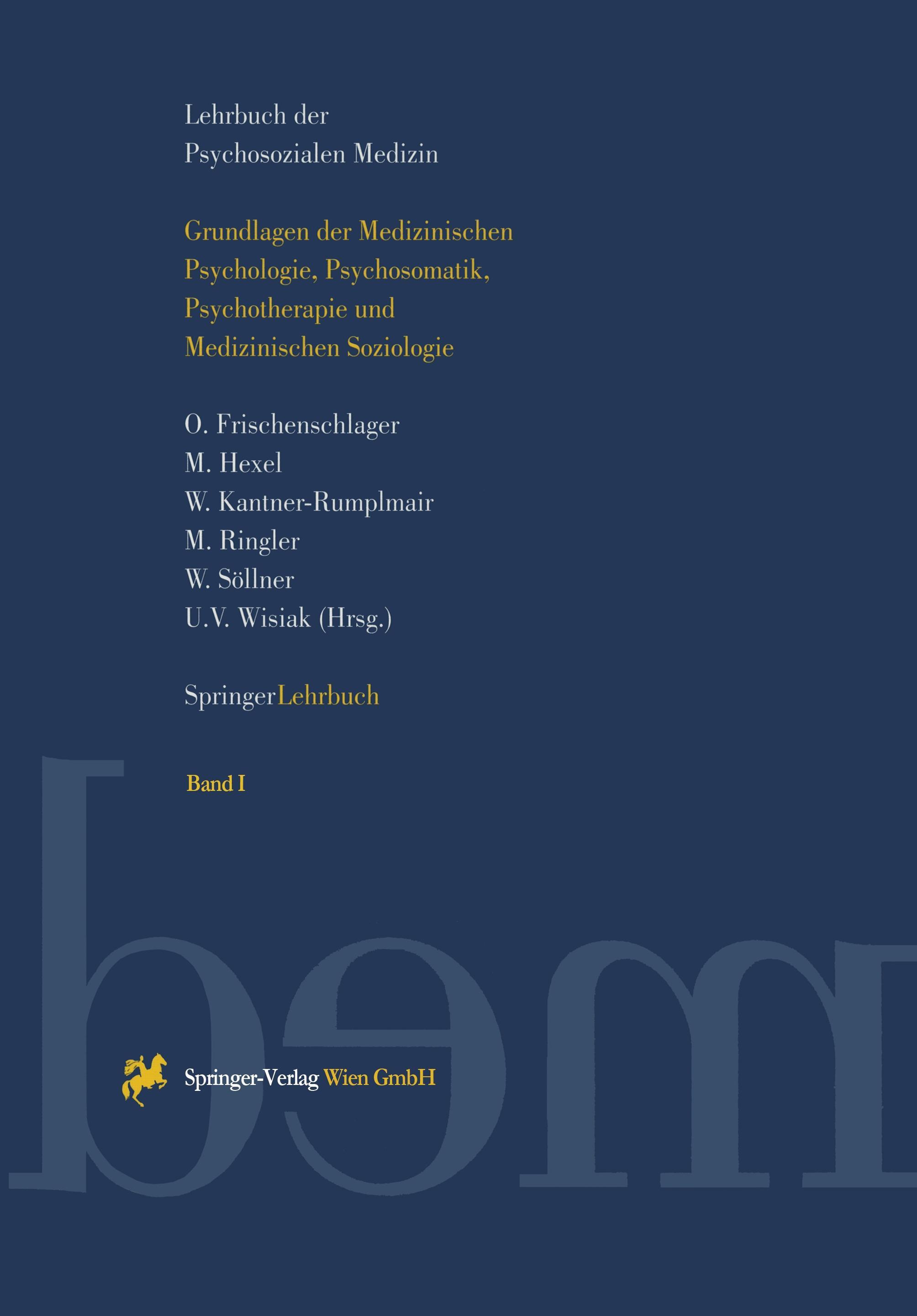 Vorderes Coverbild Lehrbuch der Psychosozialen Medizin