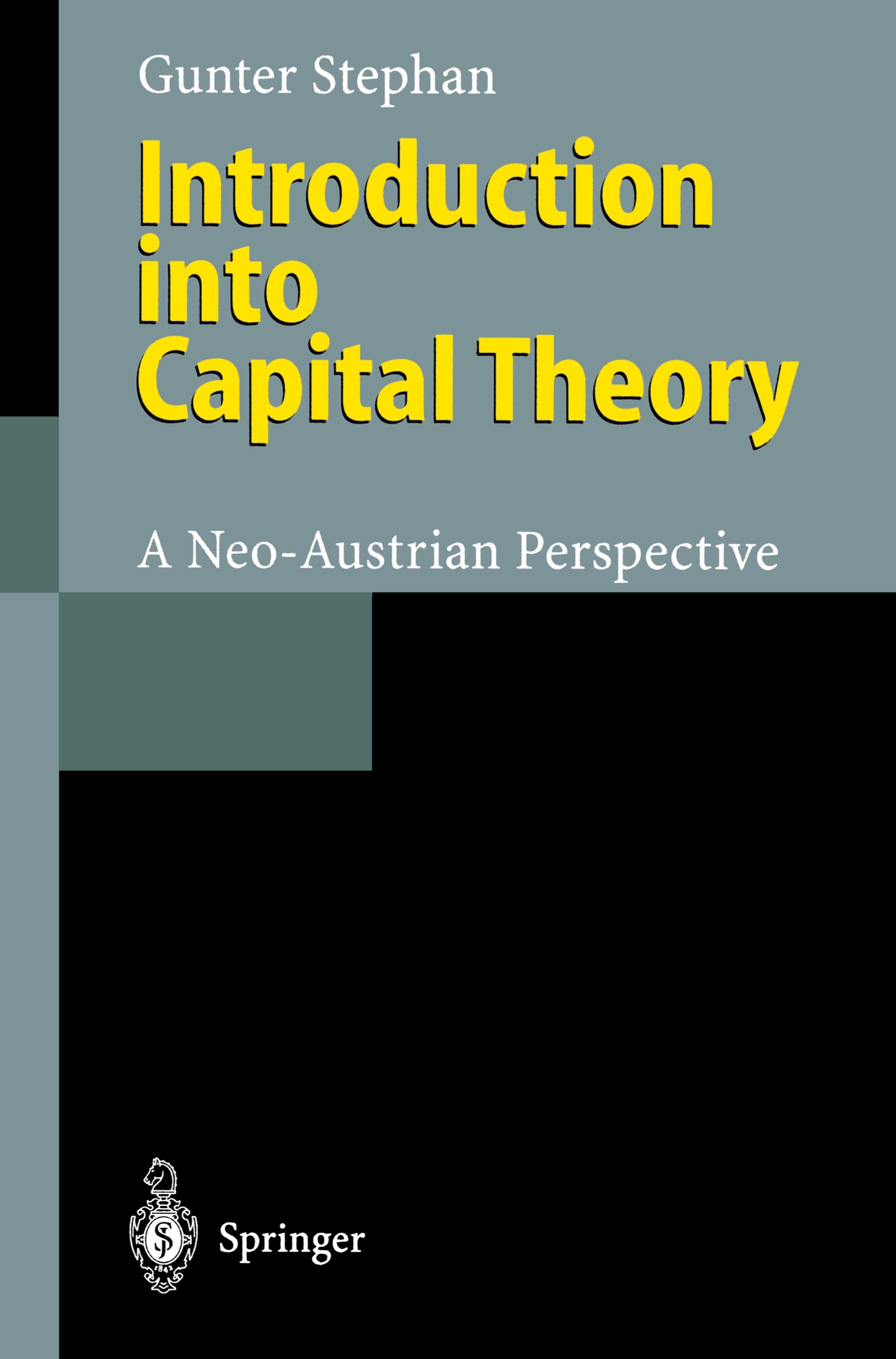 Vorderes Coverbild Introduction into Capital Theory
