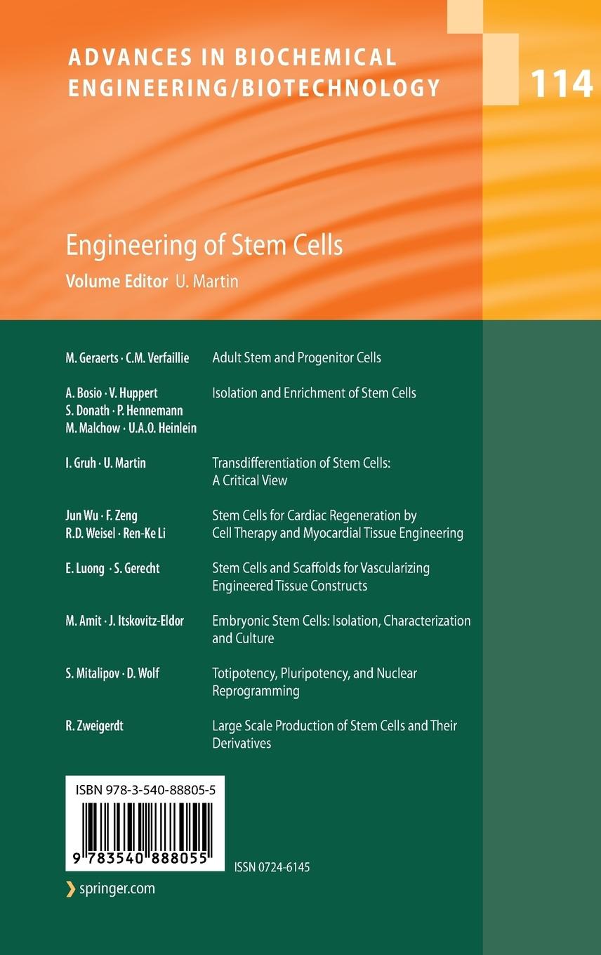 Rückseitencover Engineering of Stem Cells