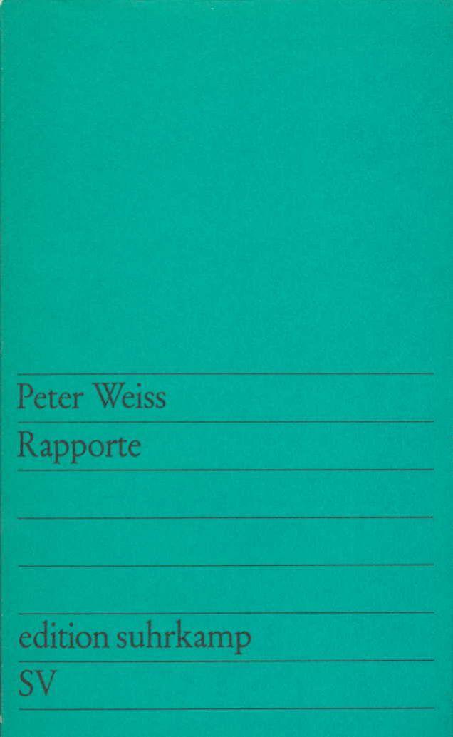 Vorderes Coverbild Rapporte