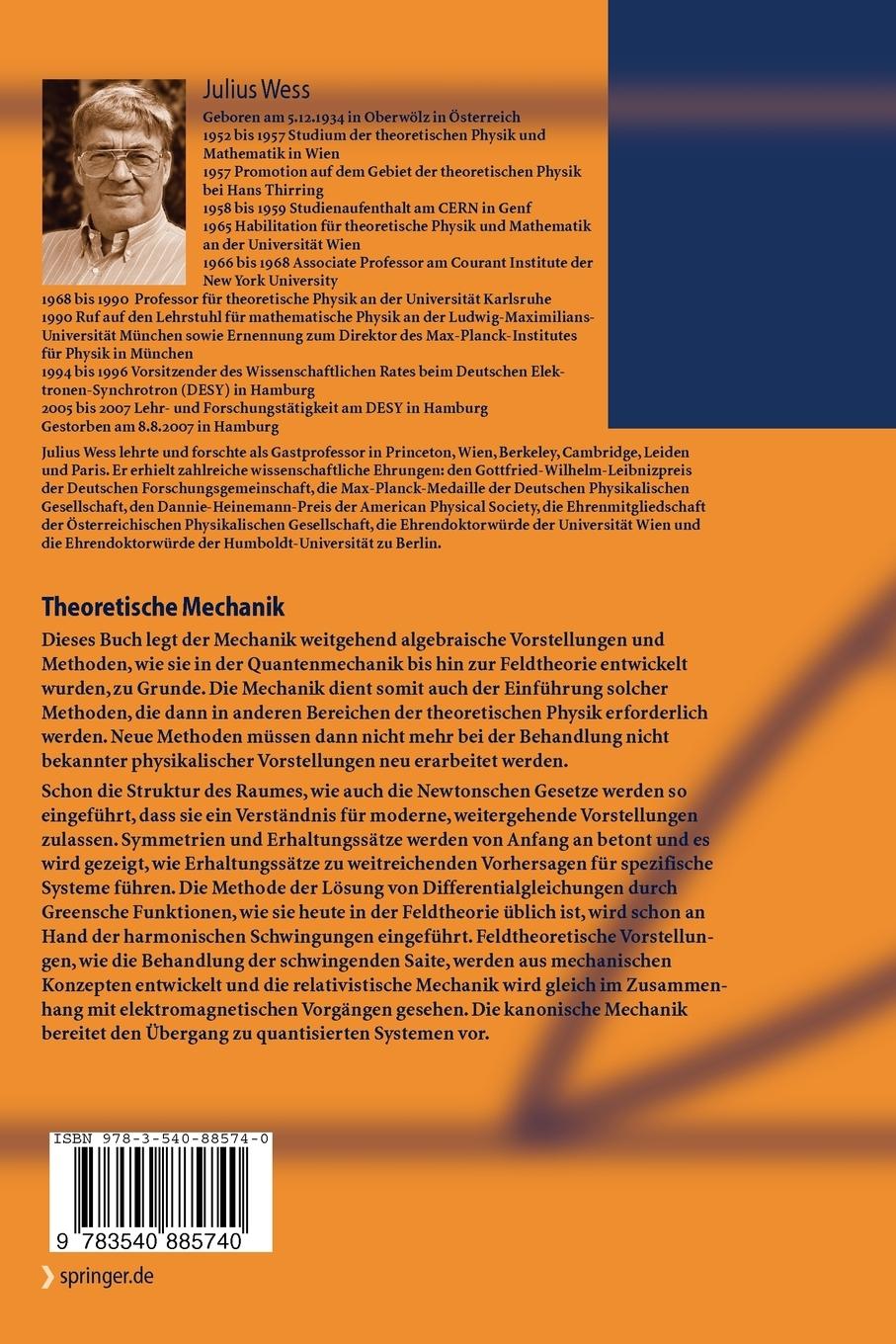 Rückseitencover Theoretische Mechanik