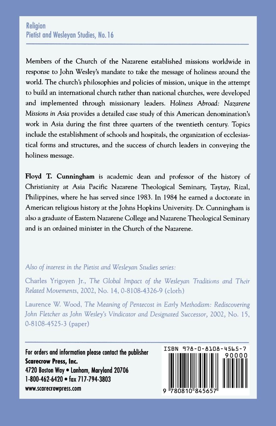 Rückseitencover Holiness Abroad