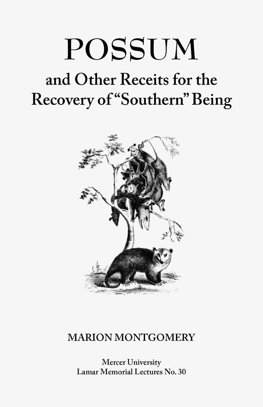 Vorderes Coverbild Possum and Other Receipts for the Recovery of Southern Being