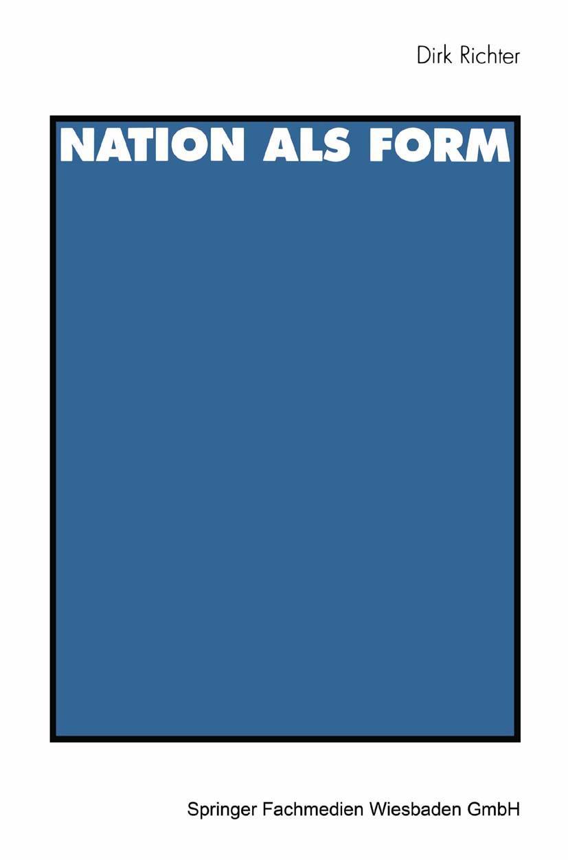 Vorderes Coverbild Nation als Form