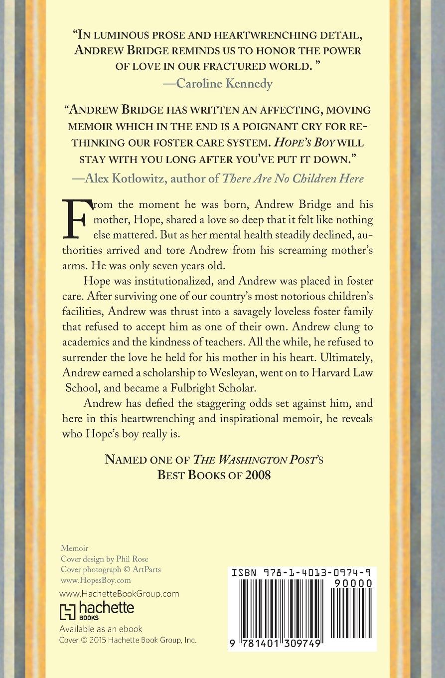 Rückseitencover Hope's Boy