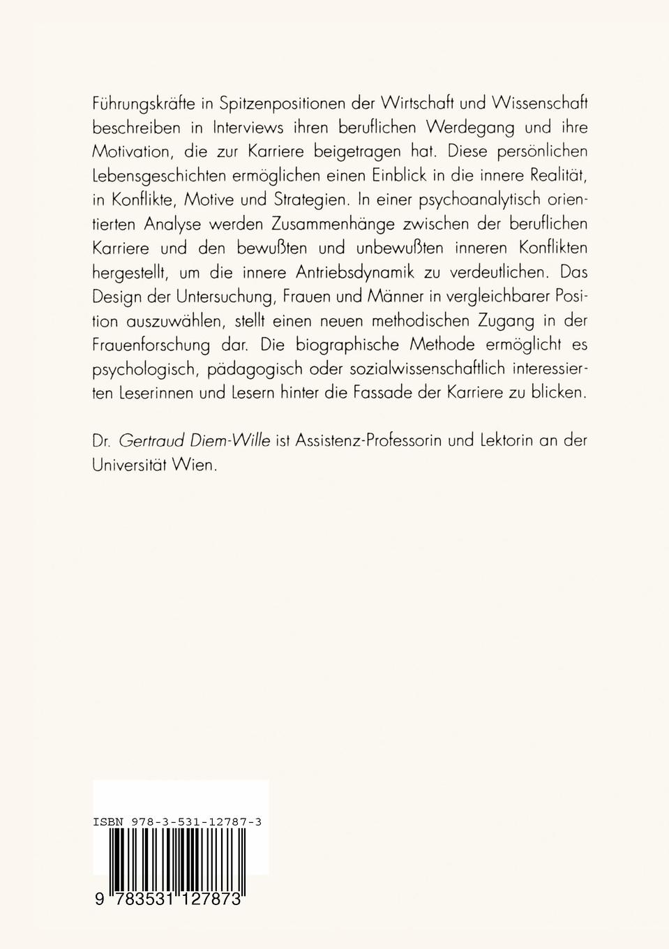 Rückseitencover Karrierefrauen und Karrieremänner