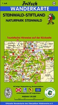 Vorderes Coverbild Steinwald-Stiftland. Naturpark Steinwald 1 : 50 000. Fritsch Wanderkarte