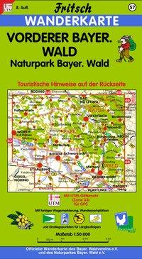 Vorderes Coverbild Vorderer Bayerischer Wald / Naturpark Bayerischer Wald 1 : 50 000. Fritsch Wanderkarte