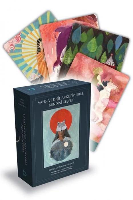 Vorderes Coverbild Vahsi ve Disil Arketiplerle Kendini Kesfet - 52 Kartlik Deste ve Kitapcik