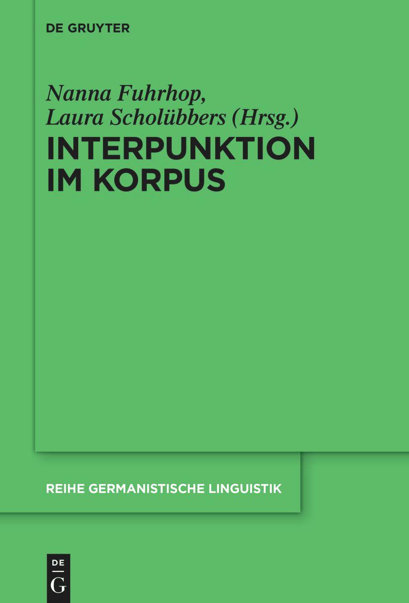 Vorderes Coverbild Interpunktion im Korpus