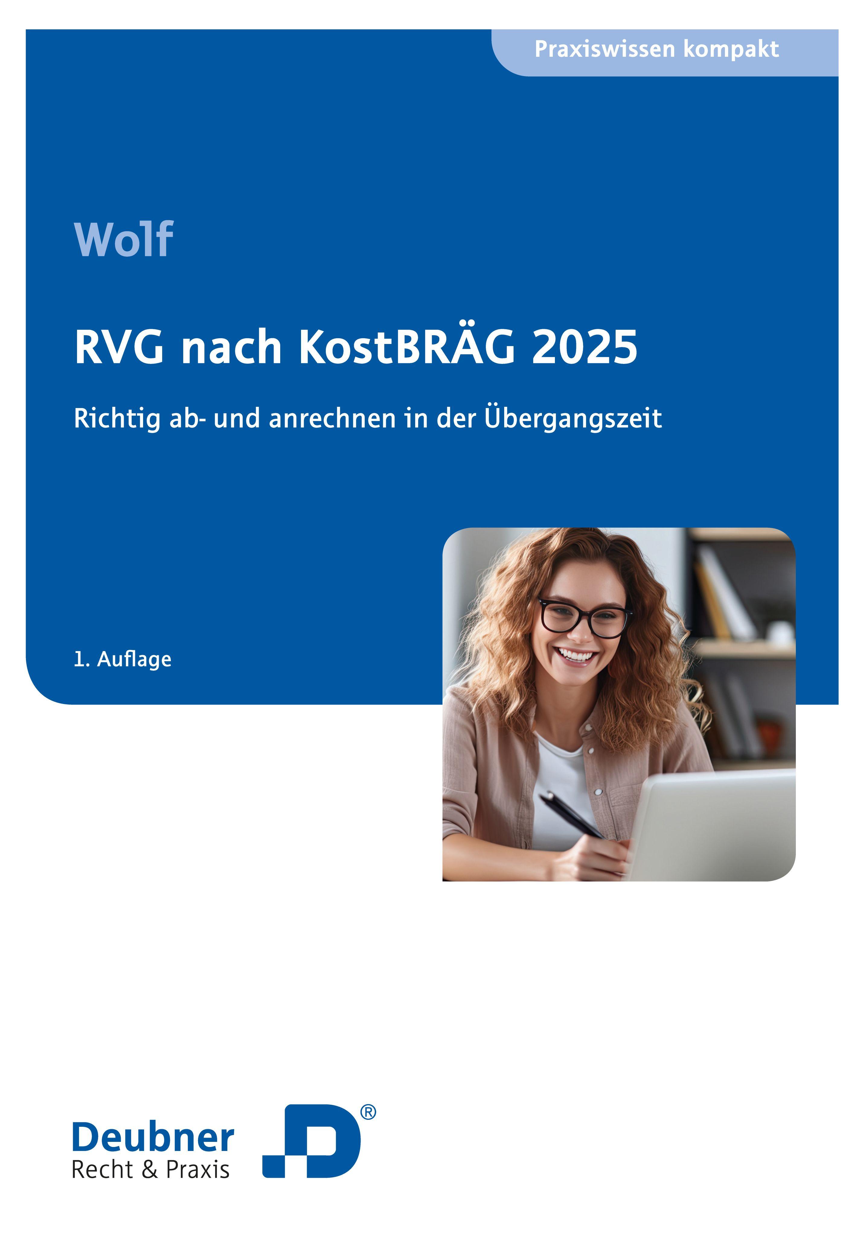 Vorderes Coverbild RVG nach KostBRÄG 2025