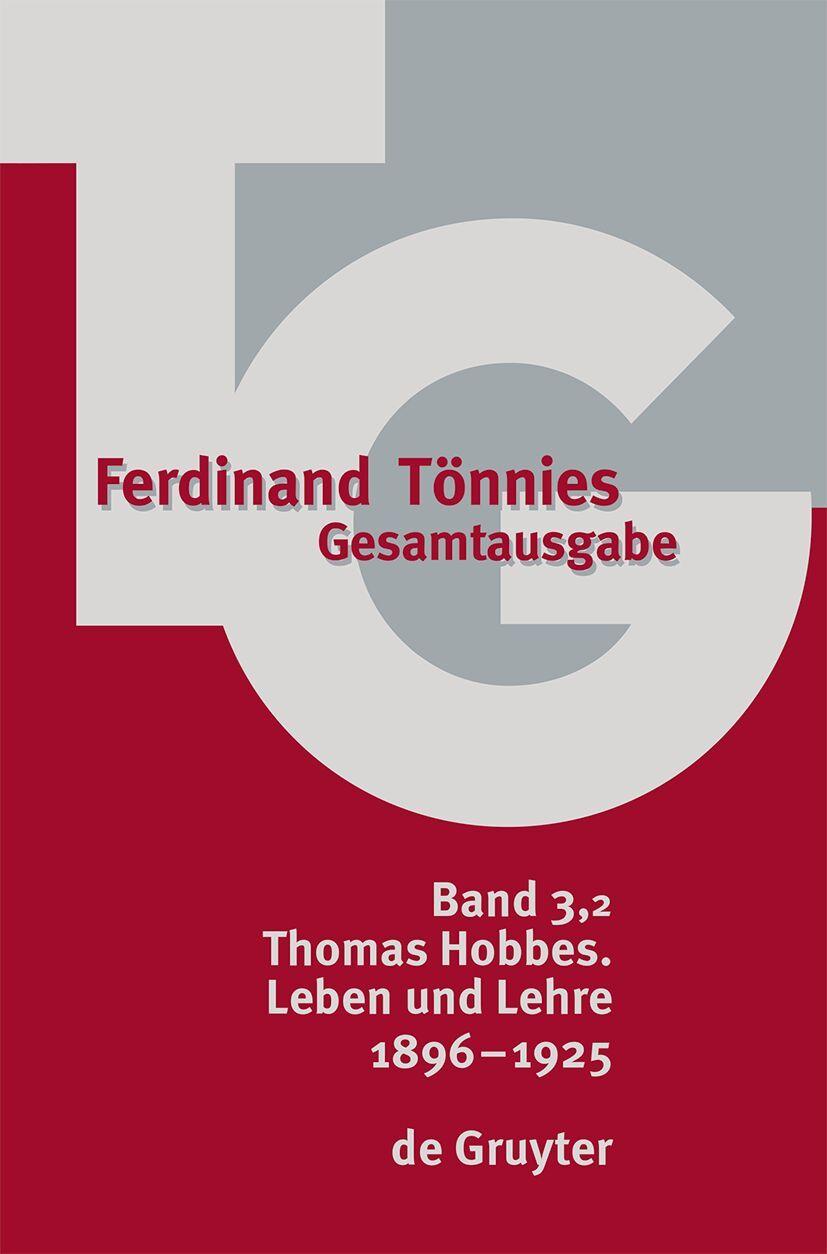 Vorderes Coverbild Thomas Hobbes. Leben und Lehre 1896 - 1925