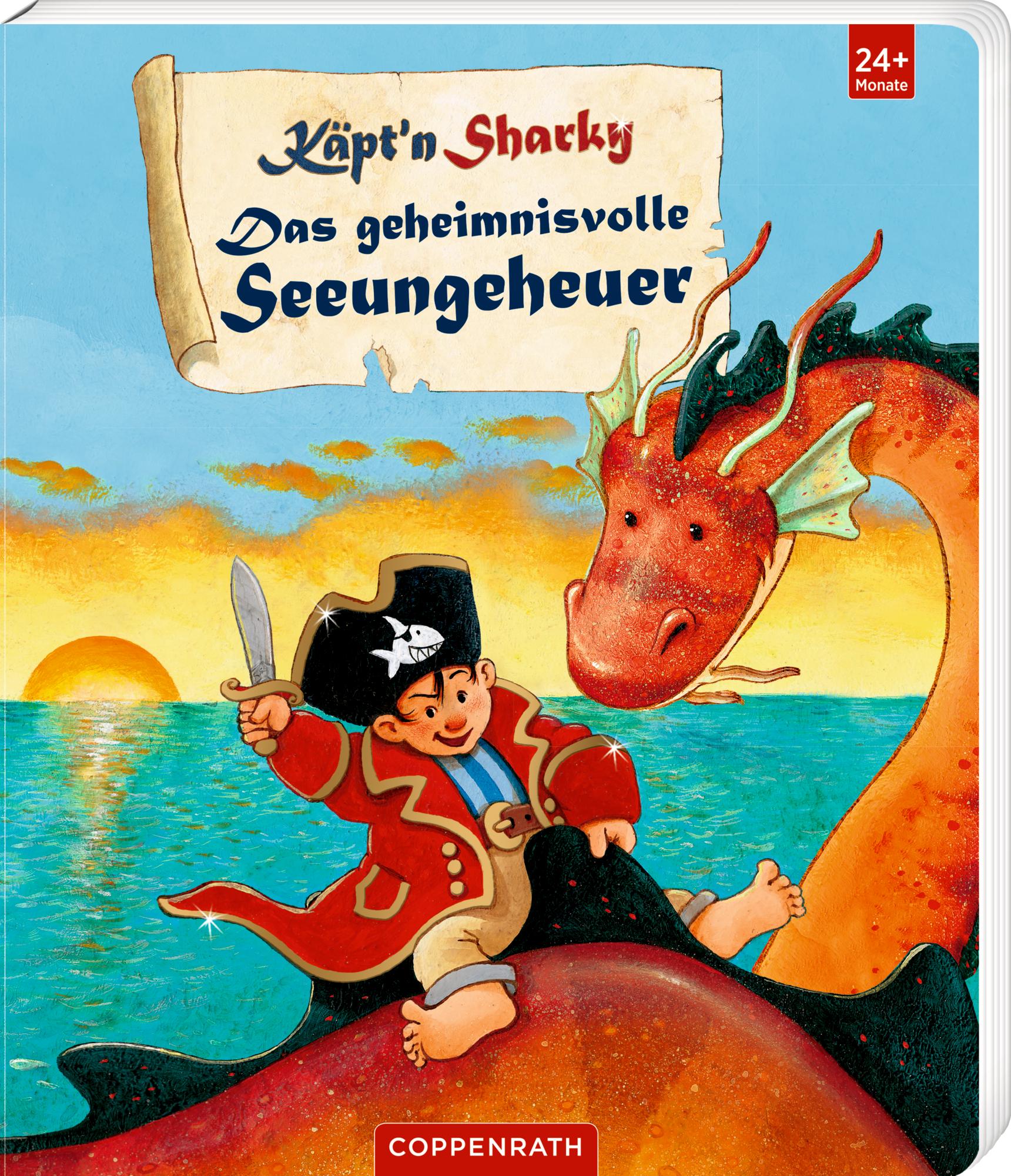 Vorderes Coverbild Käpt'n Sharky - Das geheimnisvolle Seeungeheuer (Pappbilderbuch)