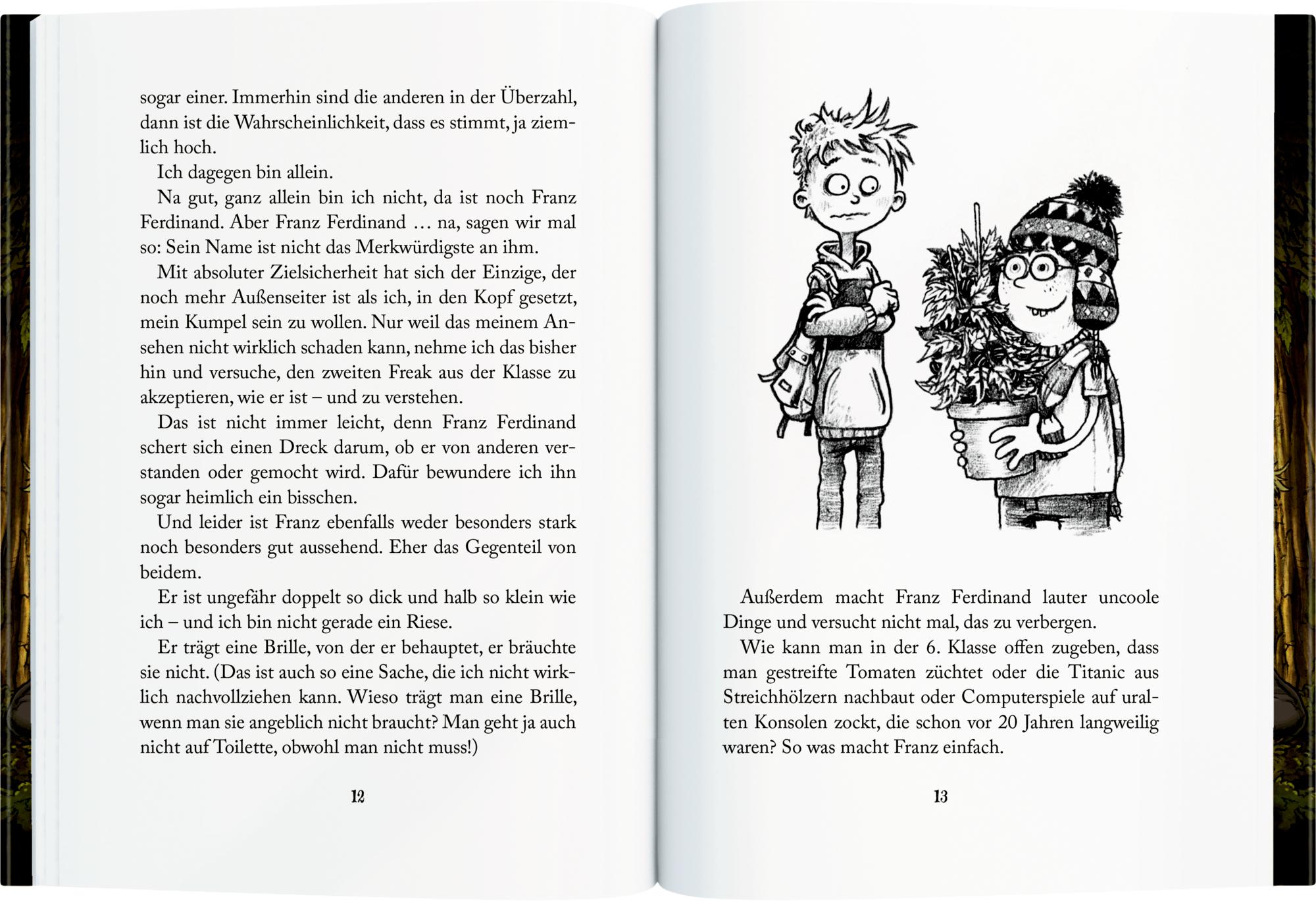 Beispielinhalt (Bild) Die Finstersteins (Bd. 1)