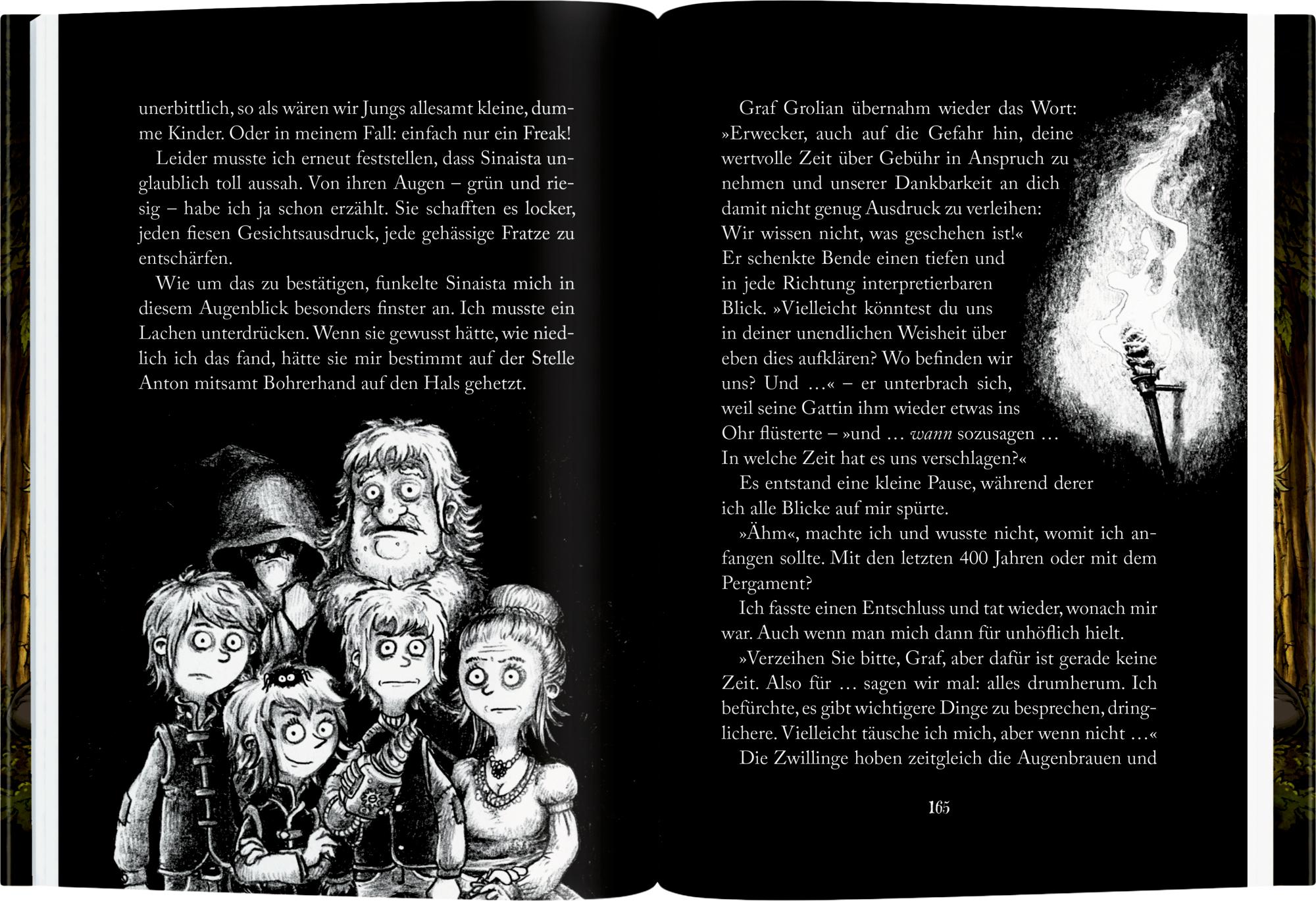 Beispielinhalt (Bild) Die Finstersteins (Bd. 1)
