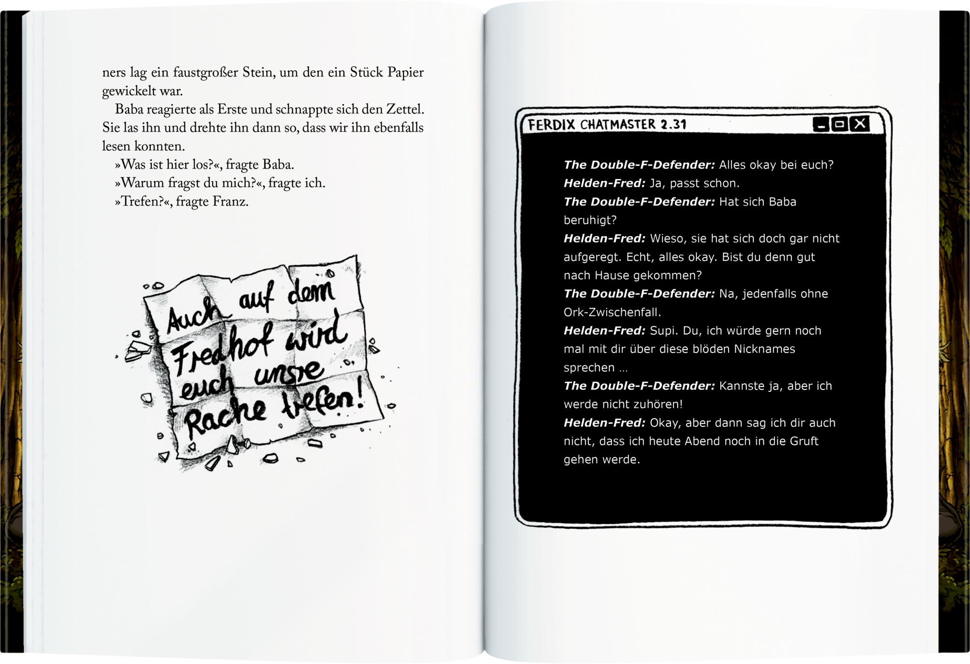 Beispielinhalt (Bild) Die Finstersteins (Bd. 1)