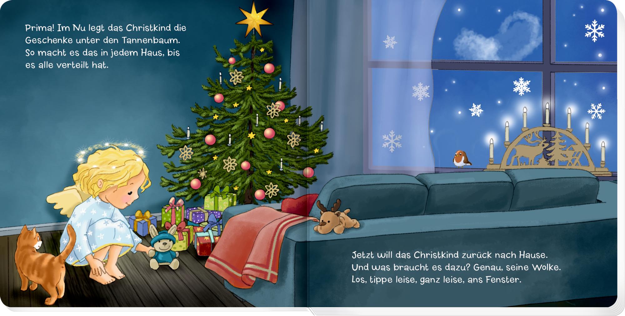 Beispielinhalt (Bild) Brauchst du Hilfe, kleines Christkind?