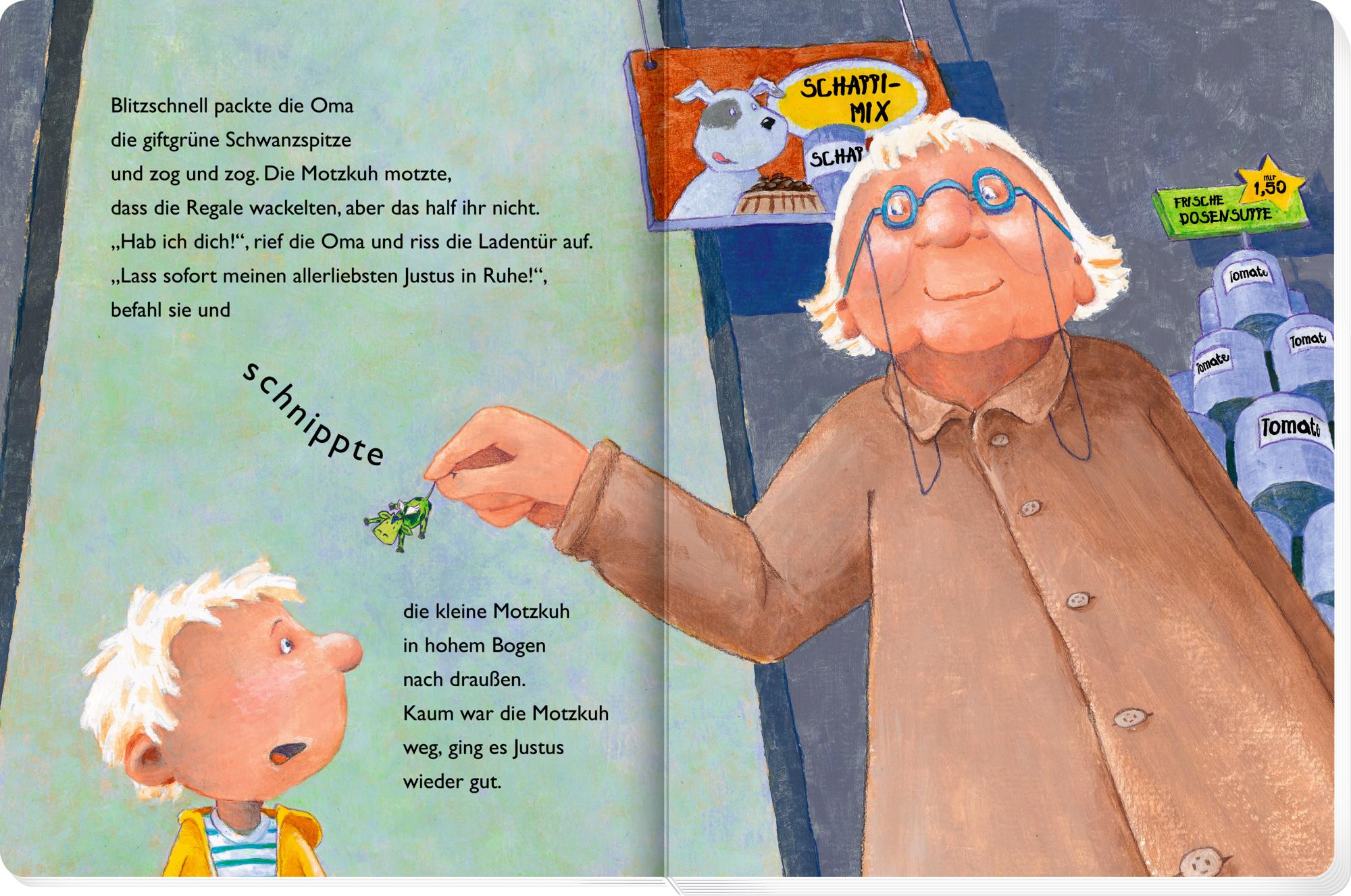 Beispielinhalt (Bild) Die kleine Motzkuh (Pappbilderbuch)