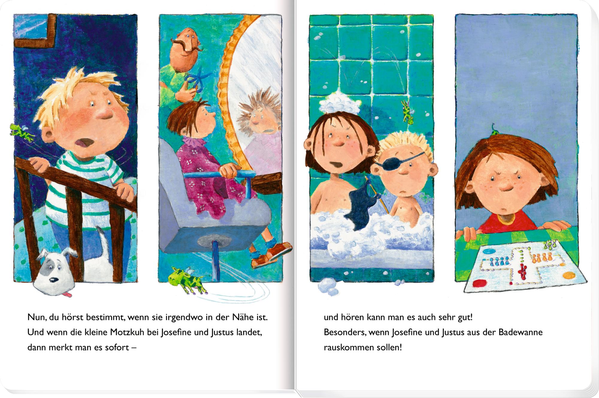 Beispielinhalt (Bild) Die kleine Motzkuh (Pappbilderbuch)