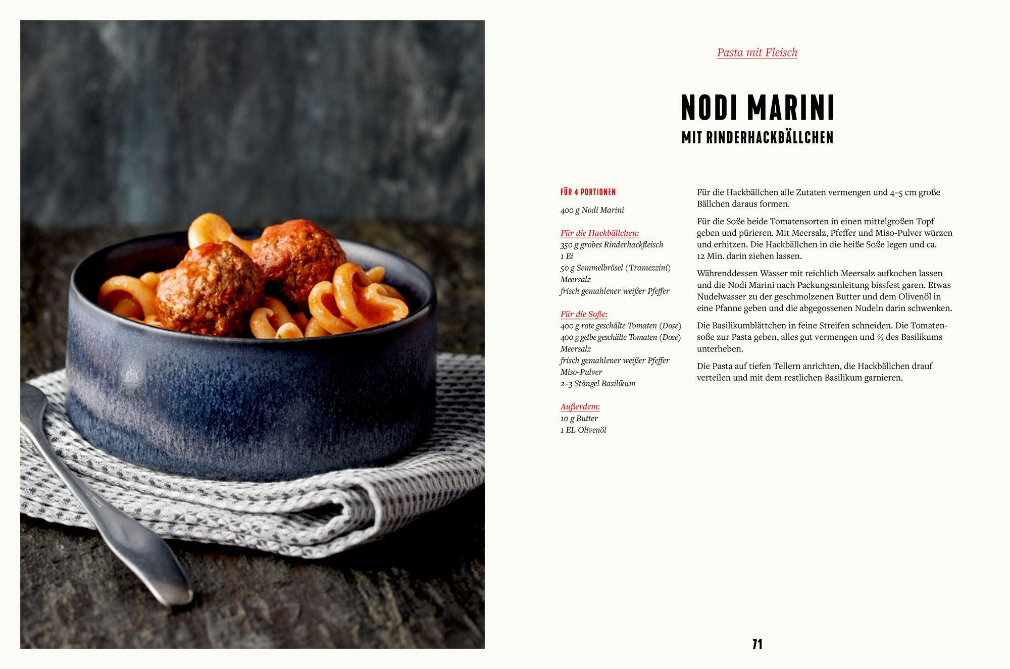 Beispielinhalt (Bild) Pasta e basta!