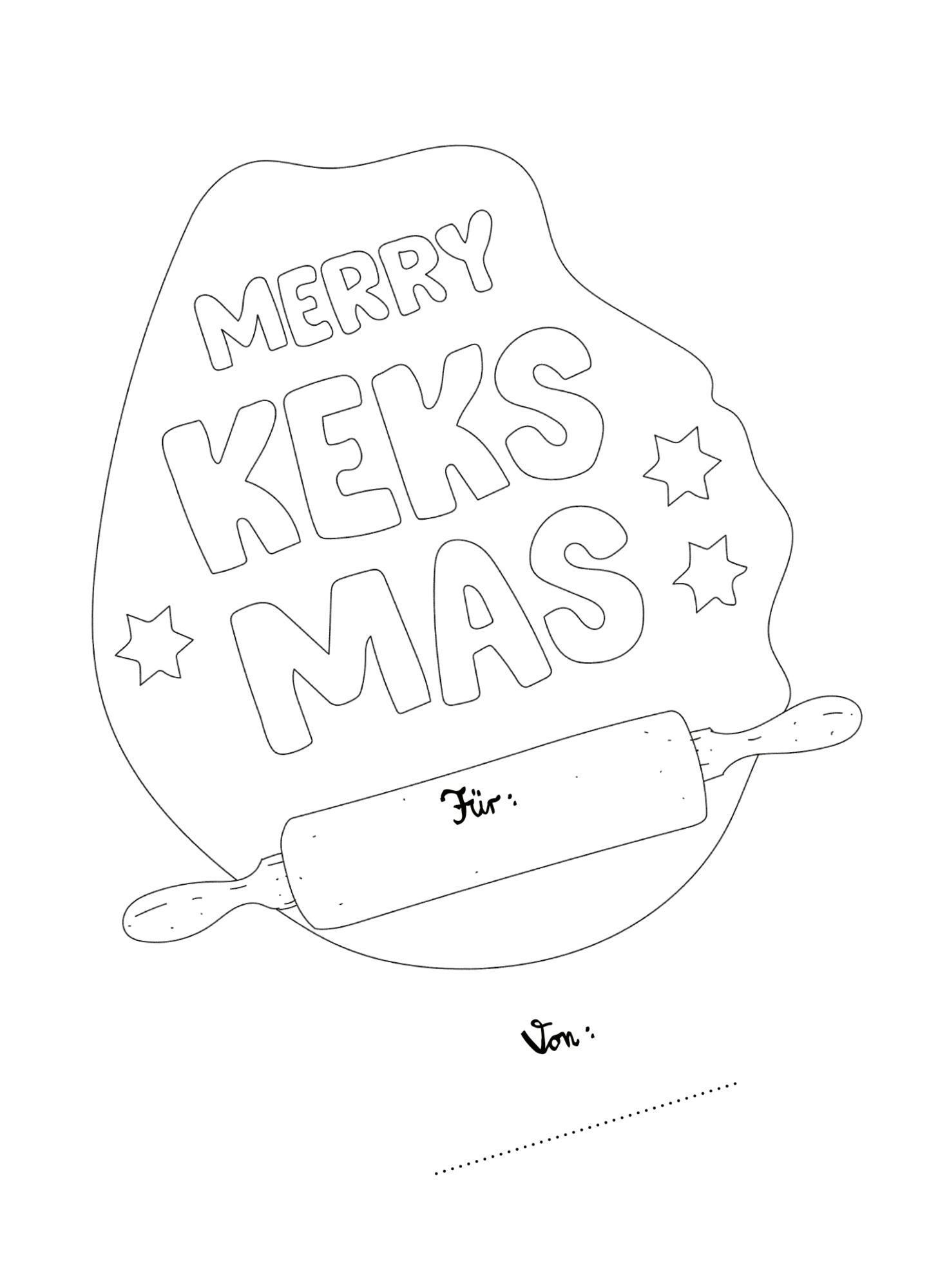 Beispielinhalt (Bild) Merry Keksmas
