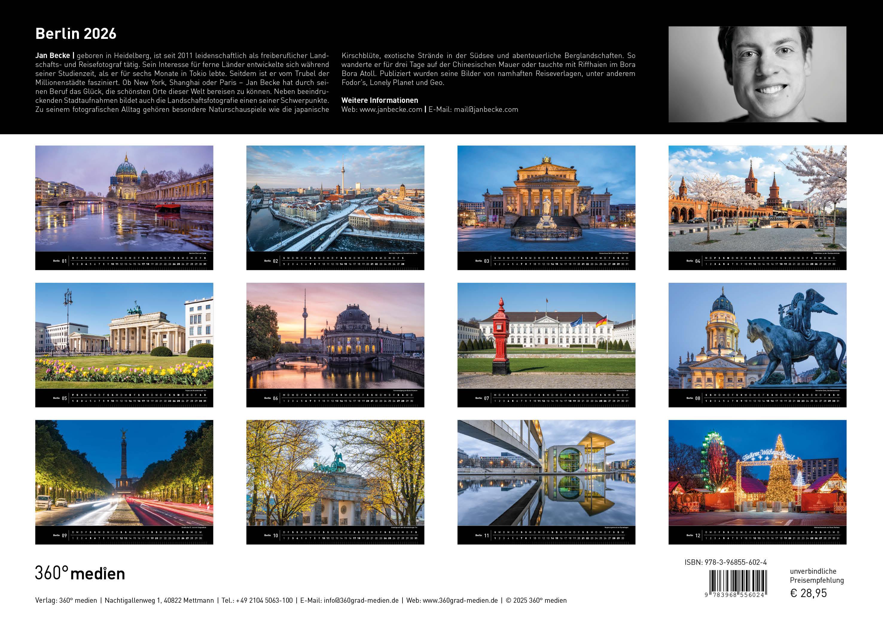 Rückseitencover Berlin Premiumkalender 2026