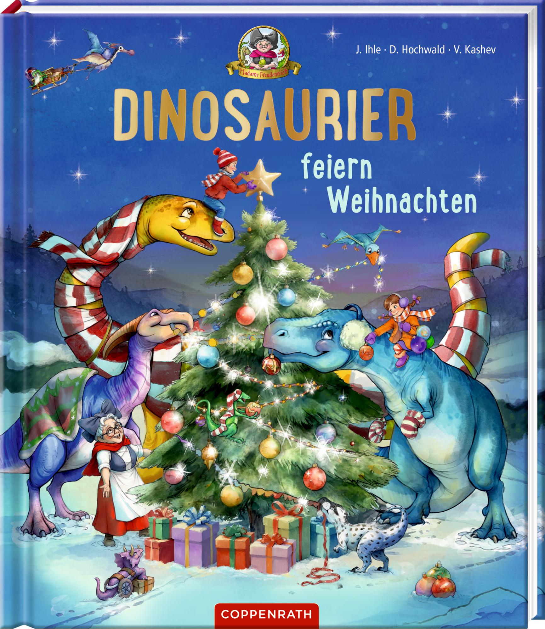 Vorderes Coverbild Dinosaurier feiern Weihnachten (Bd. 6)