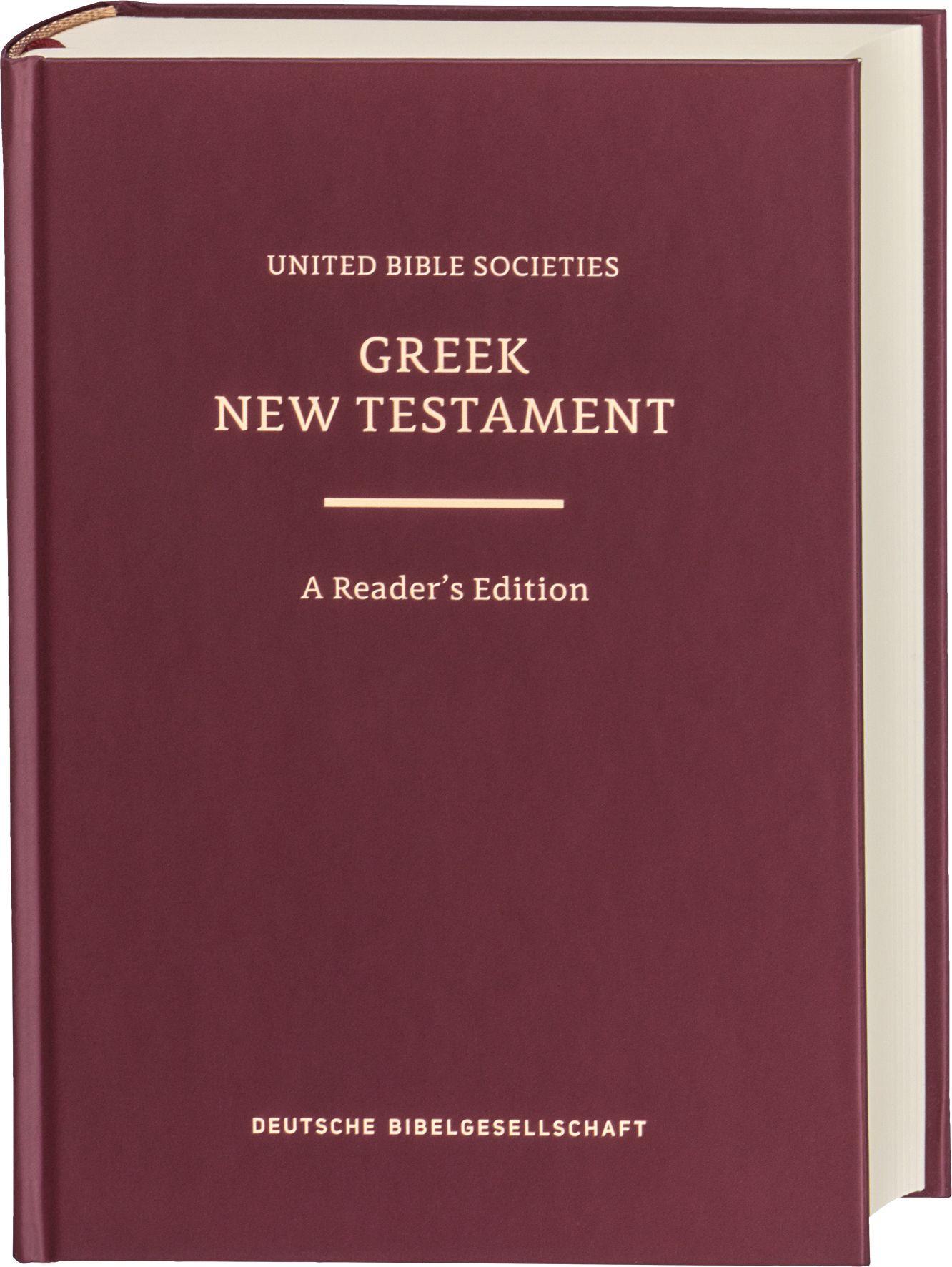 Vorderes Coverbild Greek New Testament GNT6. A Reader's Edition