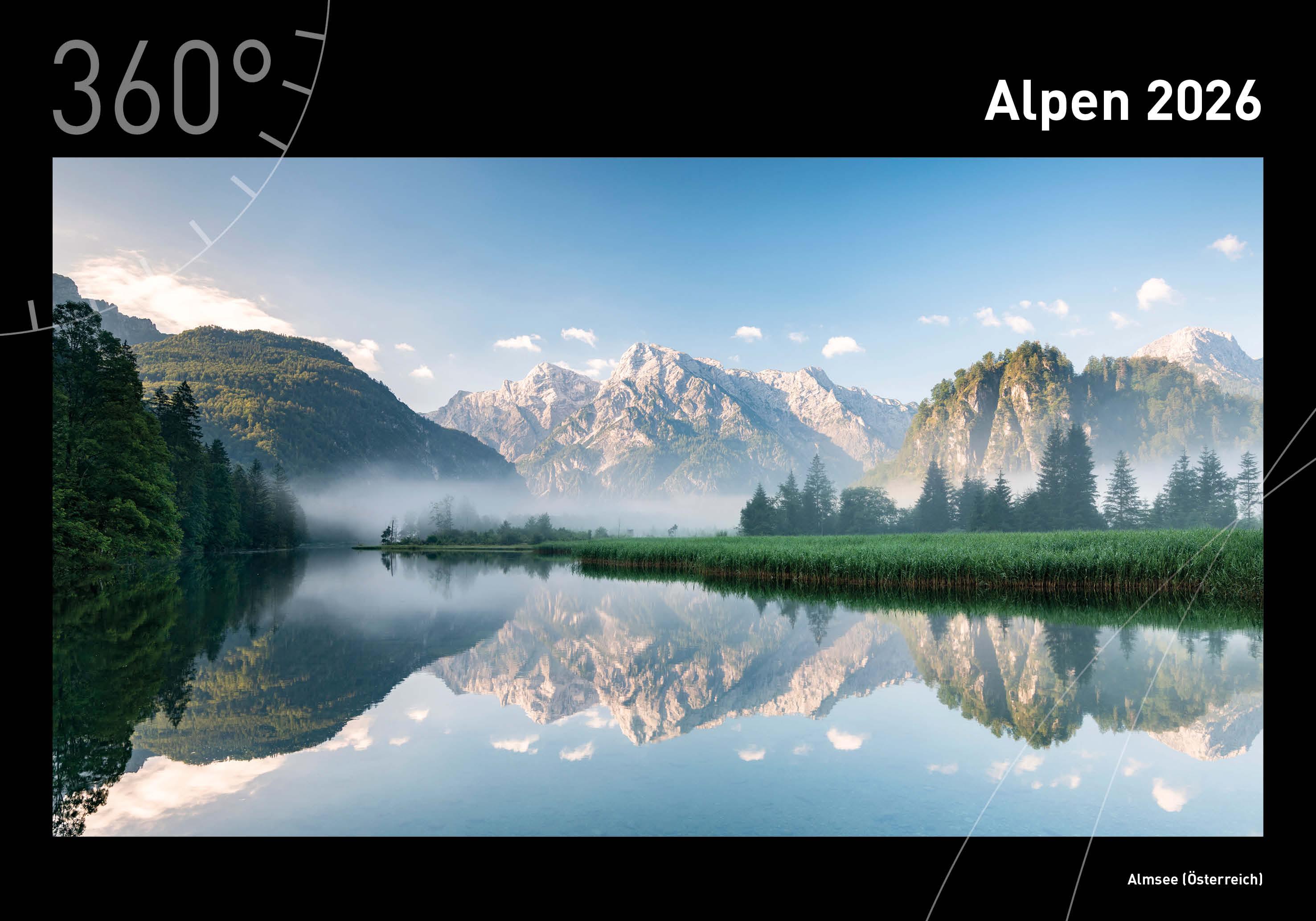 Vorderes Coverbild Alpen Premiumkalender 2026
