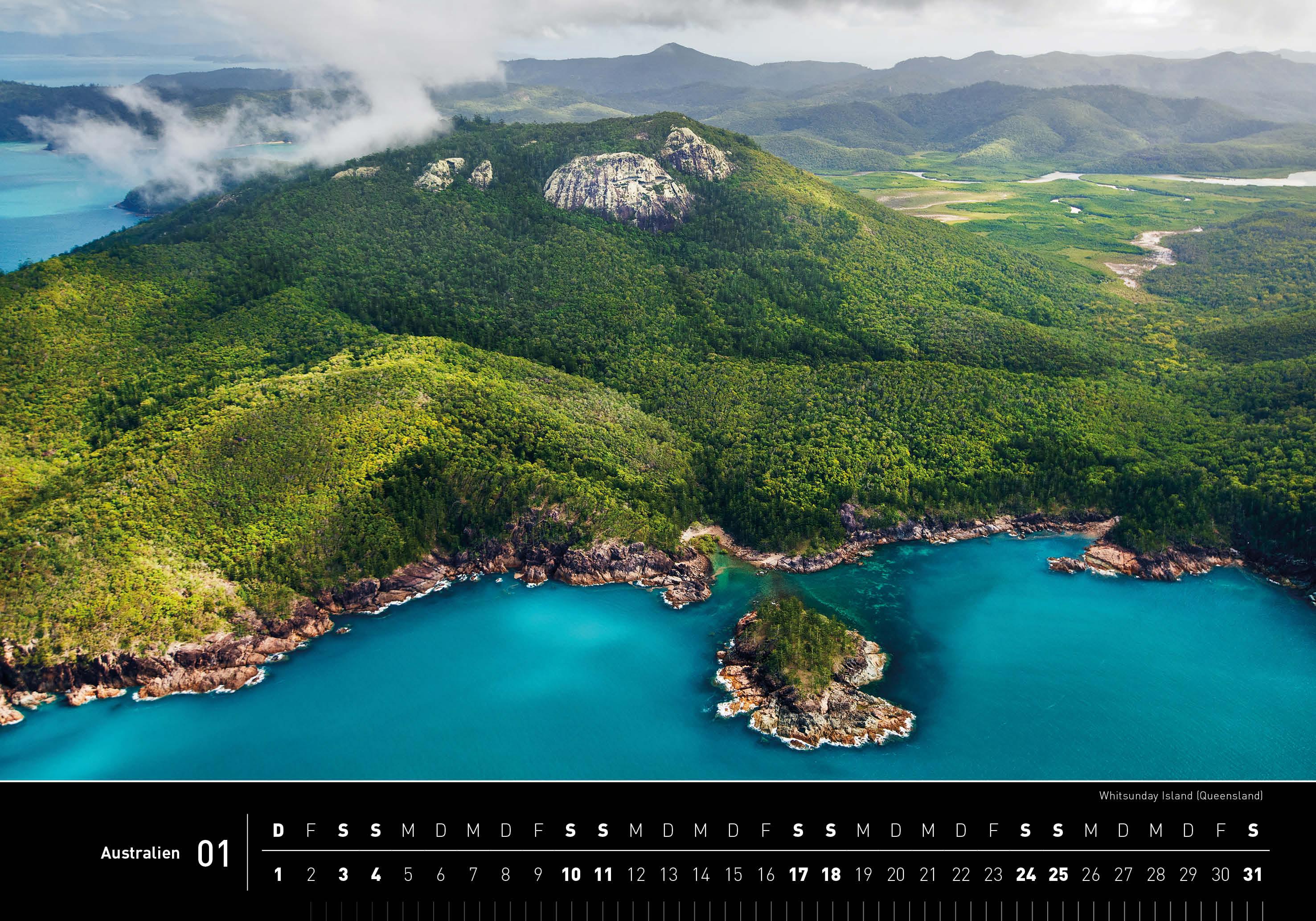 Beispielinhalt (Bild) Australien Premiumkalender 2026