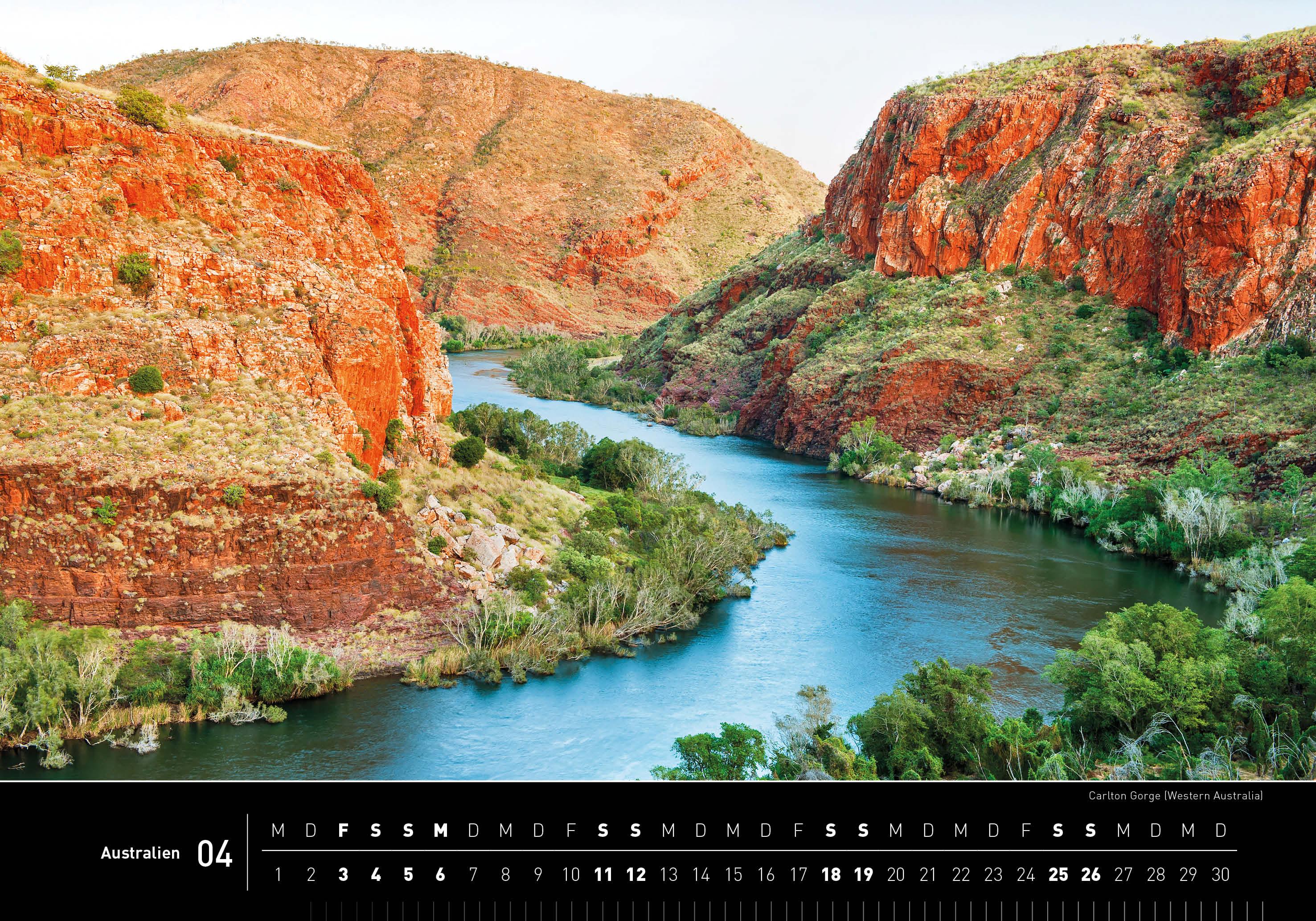 Beispielinhalt (Bild) Australien Premiumkalender 2026