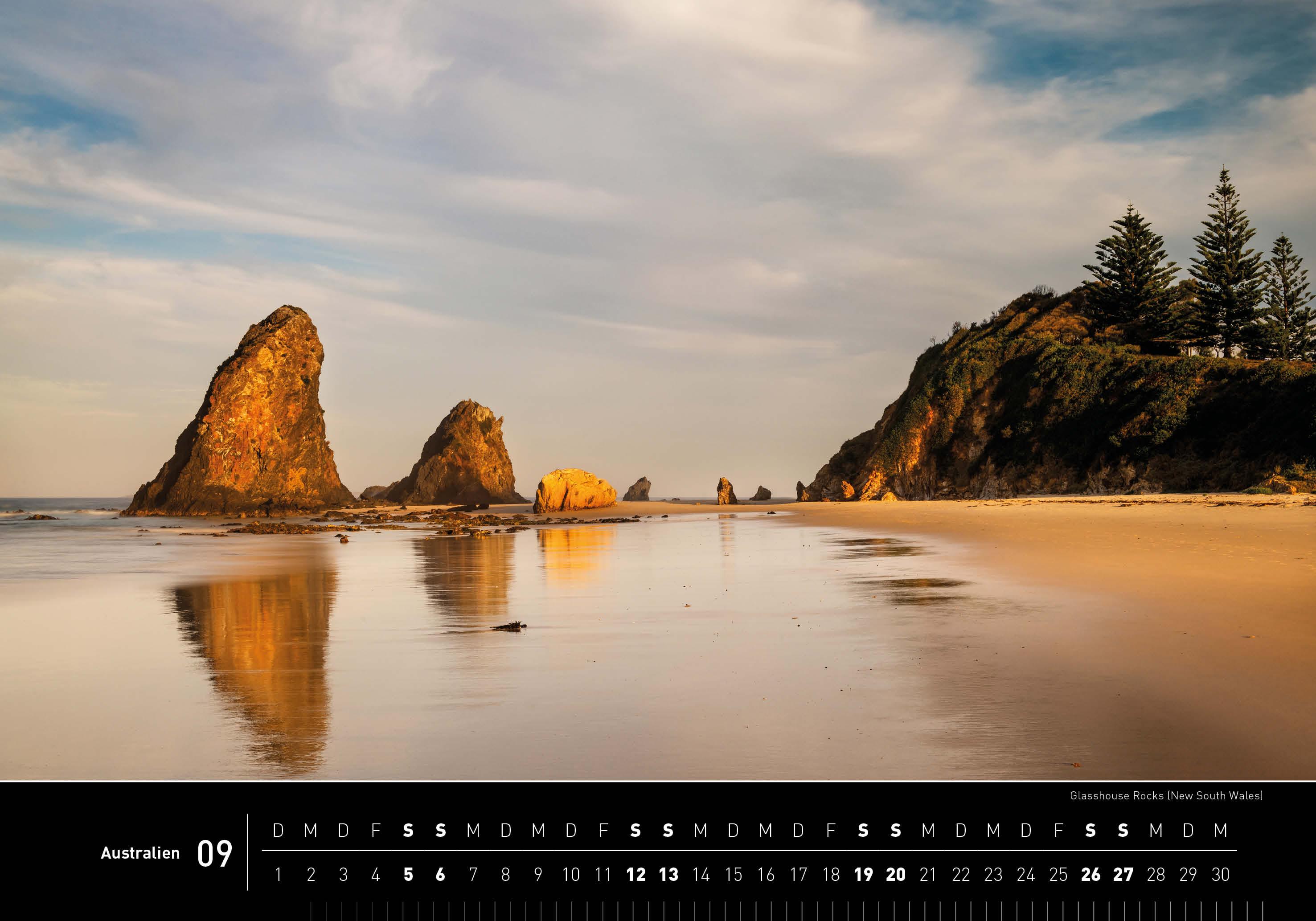 Beispielinhalt (Bild) Australien Premiumkalender 2026