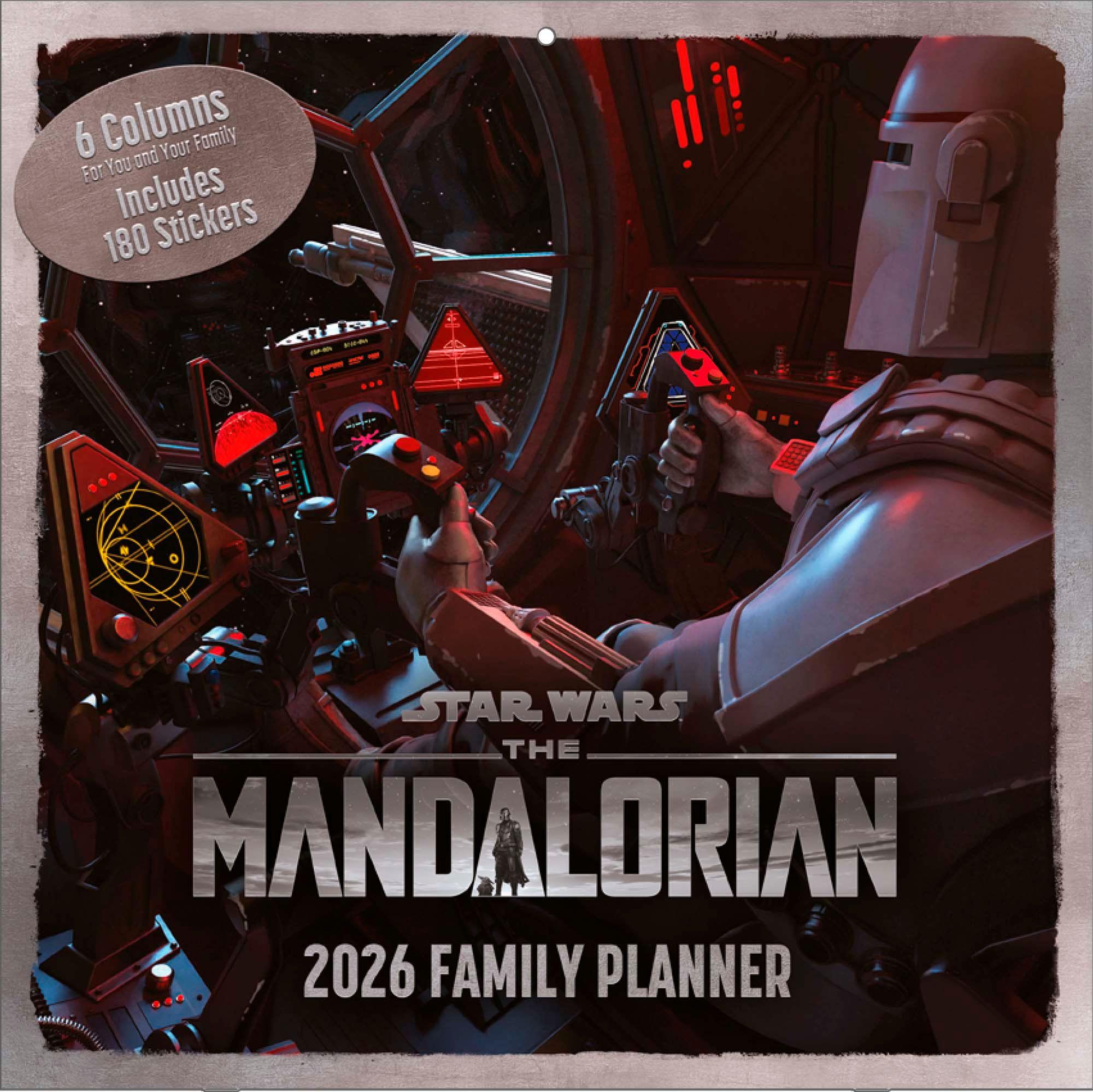 Vorderes Coverbild THE MANDALORIAN Familienplaner im Format 30 x30